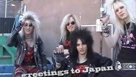 Crashdïet greetings to Japan REST IN SLEAZE