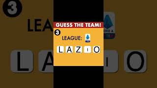 Guess The Teams From Missing Letters and League | Football Quiz #shorts