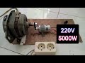 MEMBUAT GENERATOR LISTRIK 220V 5000W DARI DINAMO MESIN CUCI BEKAS.