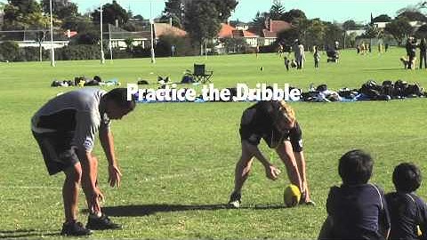 AFL KiwiKick Skills - Bouncing the Ball and Ball on the Ground