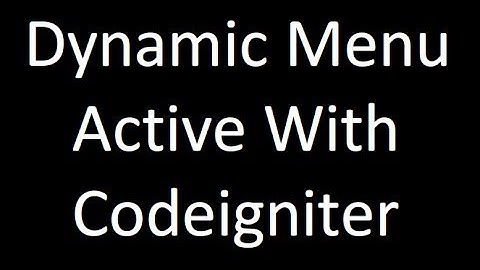 How to set a navigation menu and its links using PHP CodeIgniter part-5 in Urdu| Hindi 2020