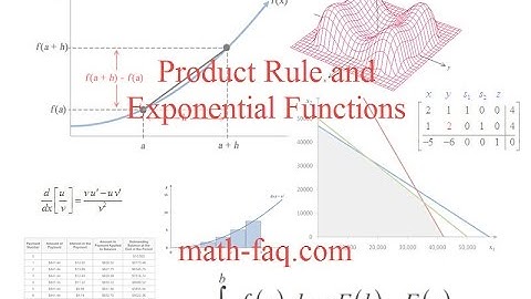 Product Rule and Exponential Functions
