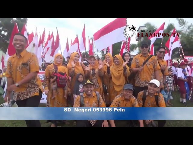 SD Negeri 053996 Pelawi turut meriahkan Hari Bumi Hangus ke -76