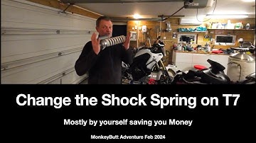 Tenere 700 Shock Spring Replacement - Easier than you think!