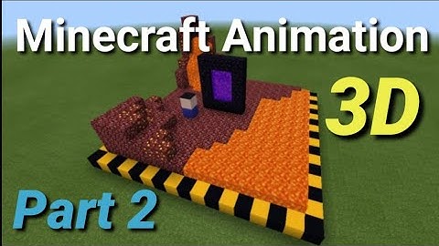 Minecraft 3D Animation (command block creation) part 2