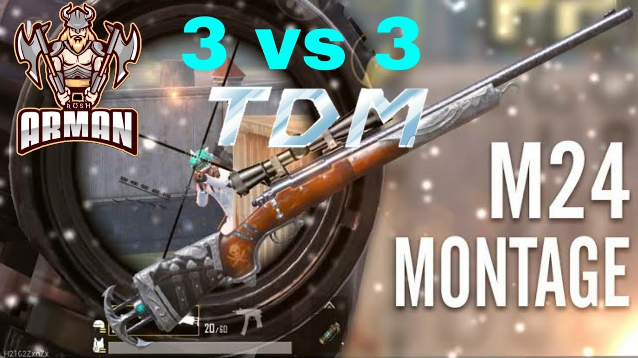 3 vs 3 only M24 | Montage | TDM | Pubg gameplay with ArmanXpro - YouTube