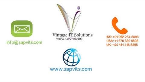 SAP MDG Videos | SAP MDG Online Training Videos Tutorial