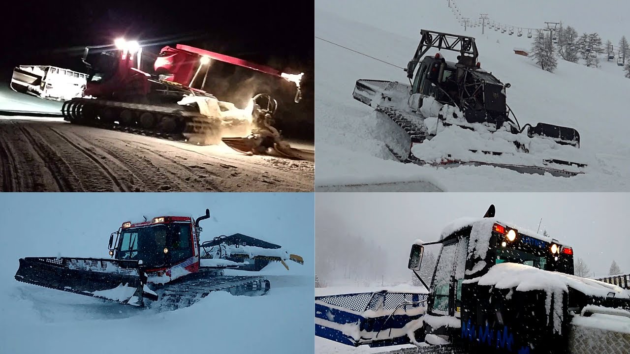 Snowcat Sound Comparison - Pistenbully, Prinoth and Leitner Exhaust Battle