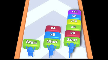 SHOT STACK 2048 : Level Up Black Merge 3D