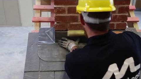 How to create LEAD FLASHING around a chimney instruction video from Midland Lead.