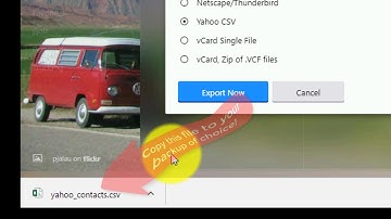 How to backup Yahoo Mail Contacts