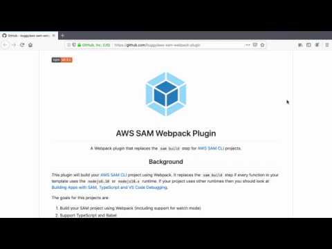 Building an AWS SAM application written in TypeScript using Webpack and aws-sam-webpack-plugin