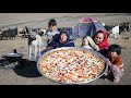 Organic Mountain Village life|Shepherd Mother Cooking  Pizza | Village Life of Afghanistan