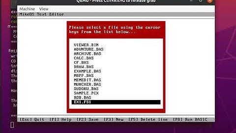 MikeOS BASIC Program to sort numbers.