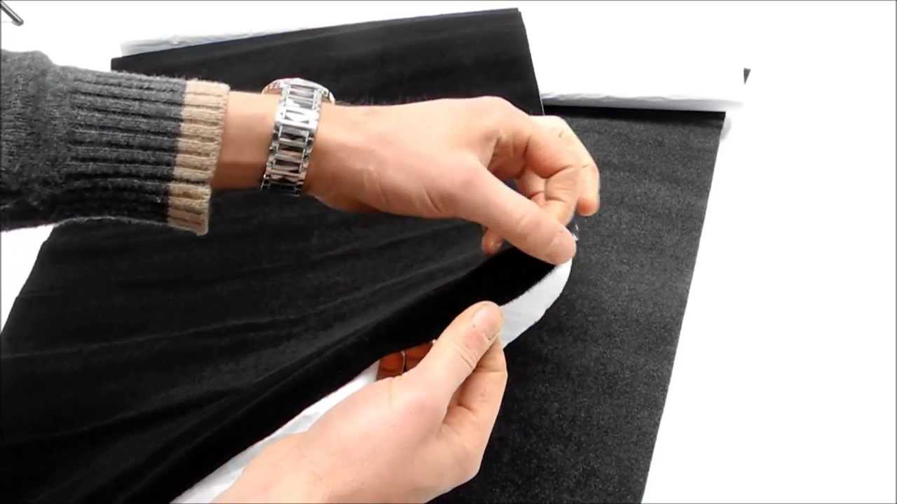 ROULEAU DE MOQUETTE ACOUSTIQUE ADHESIVE 150cm xL - NOIR