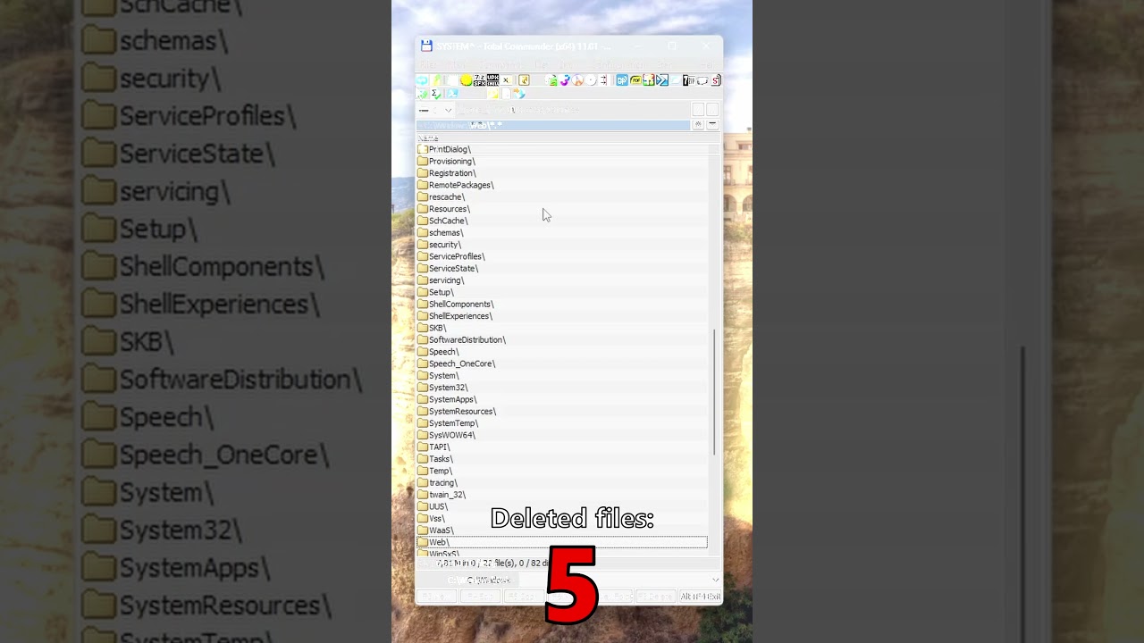 Deleting system files until Windows breaks | 