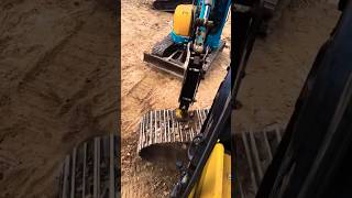 Excavator Track Care Mud Removal Technique shorts trending