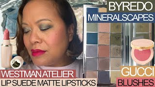 NEW BYREDO Mineralscapes Eyeshadow Palette | Westman Atelier Lip Suede Matte Lipsticks | Gucci Blush