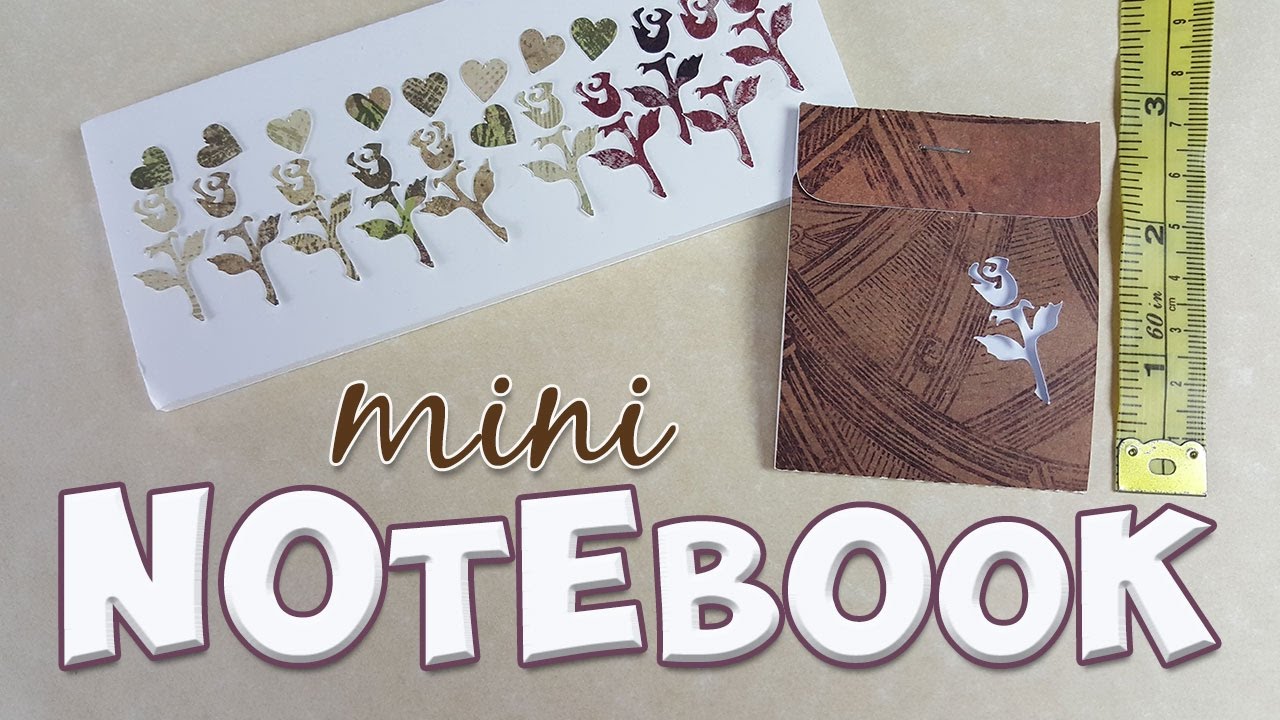 mini notebook tutorial free pattern - YouTube