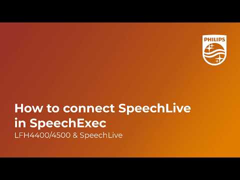 Connect SpeechExec to SpeechLive