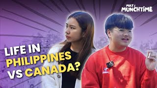 Would you rather live in Canada or the Philippines? Ft. Anjo | May's Munchtime