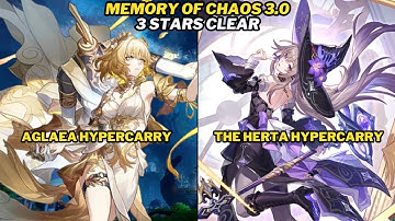 Aglaea & The Herta Team | 3 Stars Clear | Memory of Chaos 3.0 Stage 12 | Honkai Star Rail