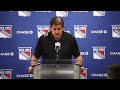 NYR Practice: Peter Laviolette Media Availability | March 20, 2024