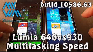 Multitasking Speed Comparison Lumia 640vs930