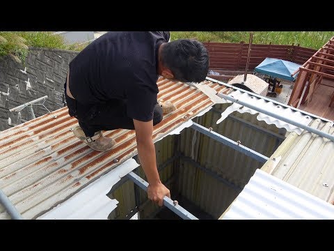強い勢力に屋根破壊されました、、、【倉庫修復#1】