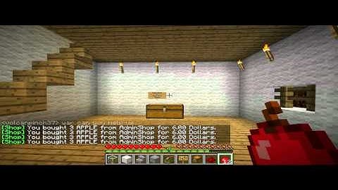 Minecraft ChestShop Tutorial - How To Create A Chest Shop (Server Plugin - iConomy Basic Tutorial)
