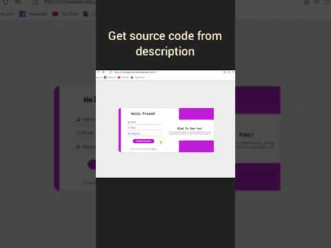 login from in html and css source code | html css sign in from