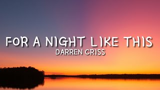 Darren Criss - For A Night Like This (Lyrics)