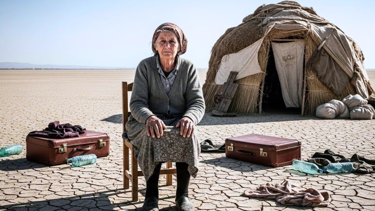 Netos ingratos EXPULSARAM AVÓ VIÚVA para uma cabana de palha… mas o que ela encontra embaixo dela...