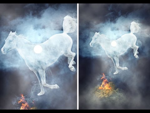 Photoshop Tutorial || Photo manipulation (Smoke effect)