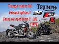 Triumph trident 660 exhaust Stock vs Yoshimura vs Sc project vs Akrapovic vs Hp corse vs Zard