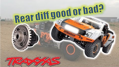 Traxxas UDR open rear diff upgrade - but is it better or worse???