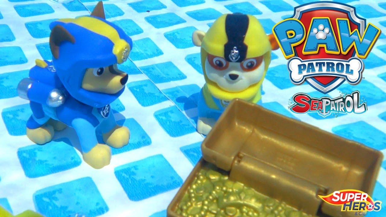 Paw Patrol Sea Patrol Under Water Treasure Hunt Toys Patrulla Canina Youtube Kids Youtube