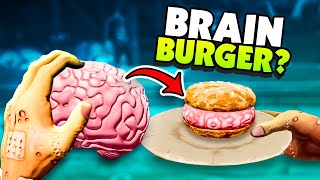 Cooking BRAINS Into BURGERS In VR - Horror Bar VR