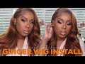 GINGER WIG INSTALL + SOFT CURLS| INCOLORWIG