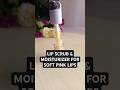 How to make lip scrub and moisturizer for soft pink lips. #lipscrub #lipmoisturizer #softlips