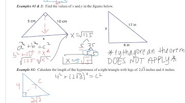 7.1: Apply the Pythagorean Theorem