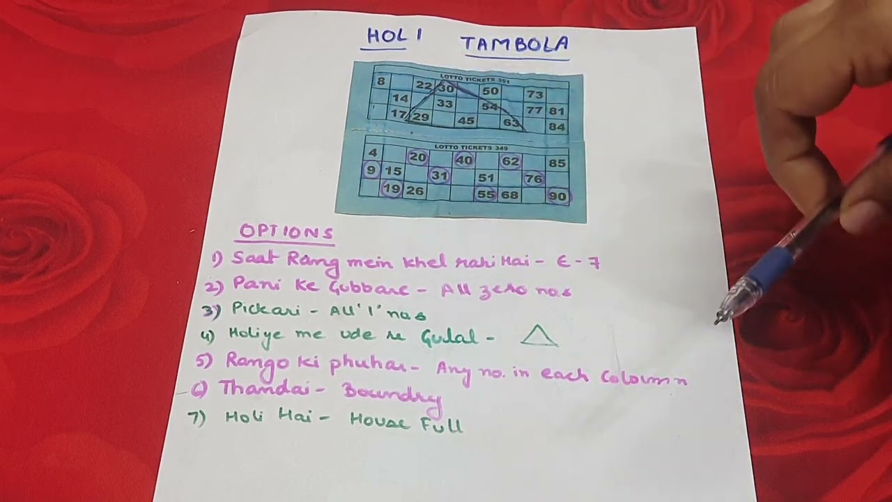 #Holi in Standard Ticket..#Holi Tambola..#Happy Holi..