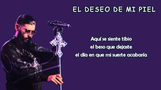 Video thumbnail of "Ulises Bueno - El deseo de mi piel (letra)"