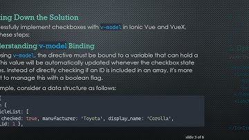 Solving v-model Issues with Checkboxes in Ionic Vue and VueX