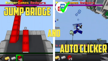 HOW TO JUMP BRIDGE AND AUTO CLICK WITH KEY-MAPPER IN MCPE!!