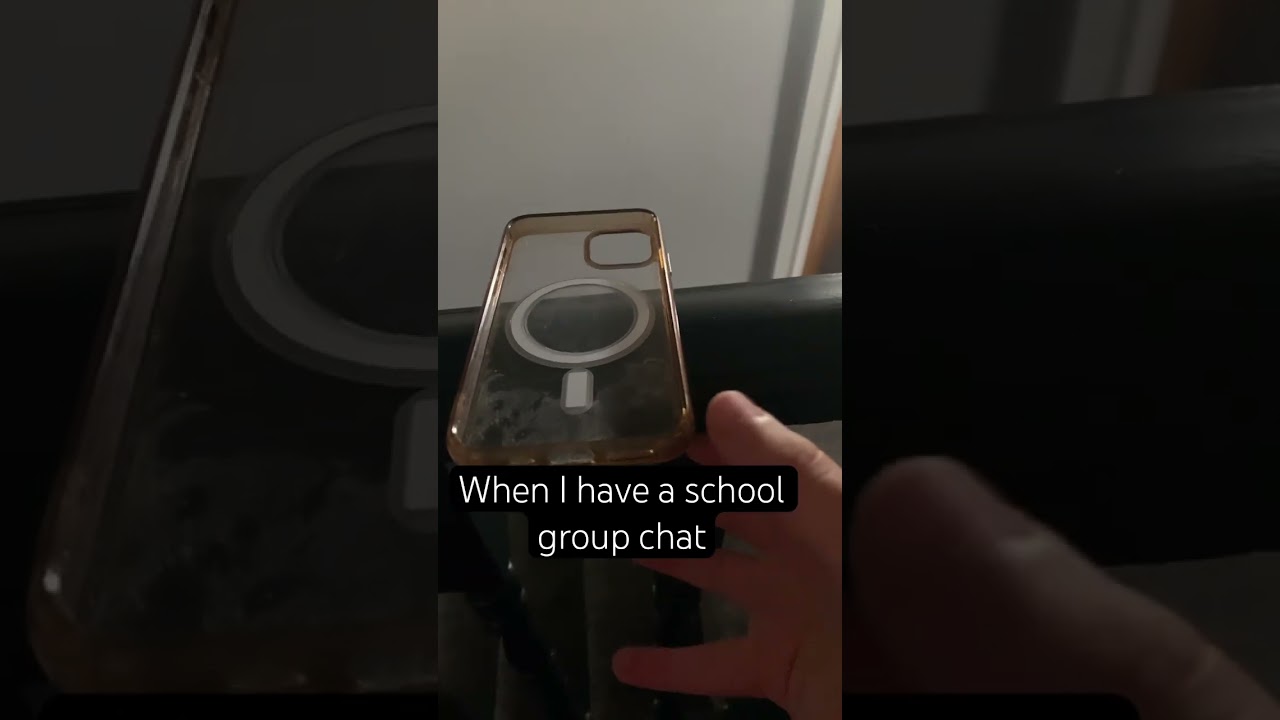 POV you have a school group chat 