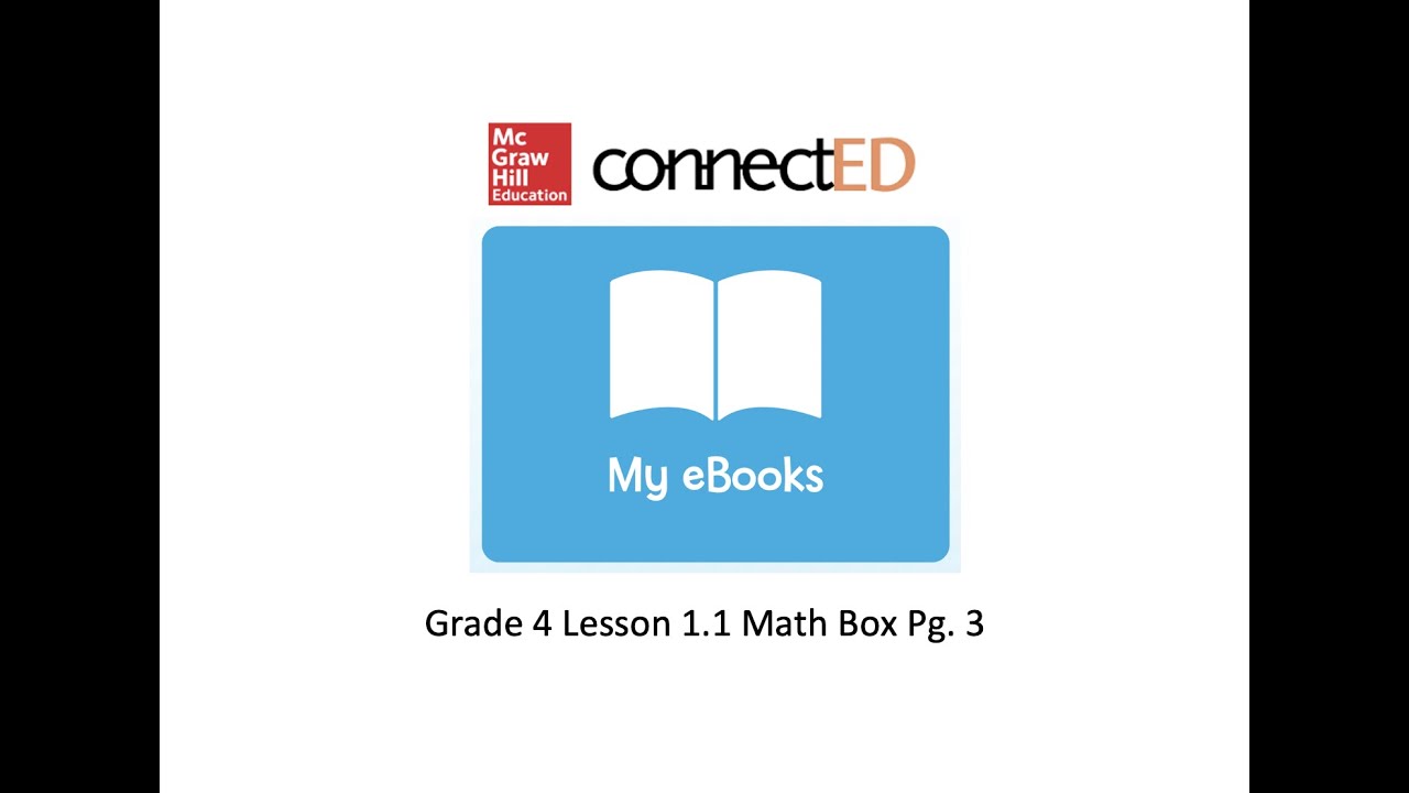 Grade 4 Lesson 1 1 Completing Math Box Page 3 in Your eJournal - YouTube
