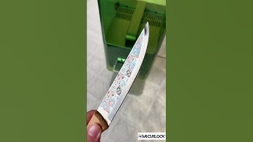 Color Engraved Knife Laser Made with xTool F1 Laser Engraver😍