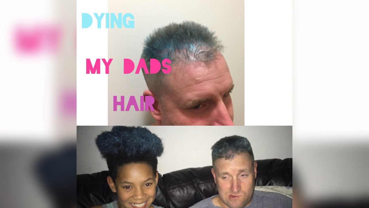 Dying My Dads Hair Blue (Temporary)