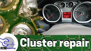 Ford Focus mk2 instument cluster strip and repair U1900